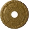 Ekena Millwork Kendall Train Station Ceiling Medallion (Canopies up to 3 7/8"), 18 1/2"OD x 3 7/8"ID x 1"P, Gold CM18KDGLS - alternate 1